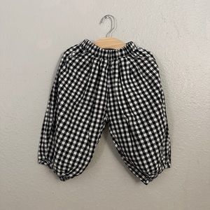 Ali Golden kids pleated pant in gingham, 3-4T